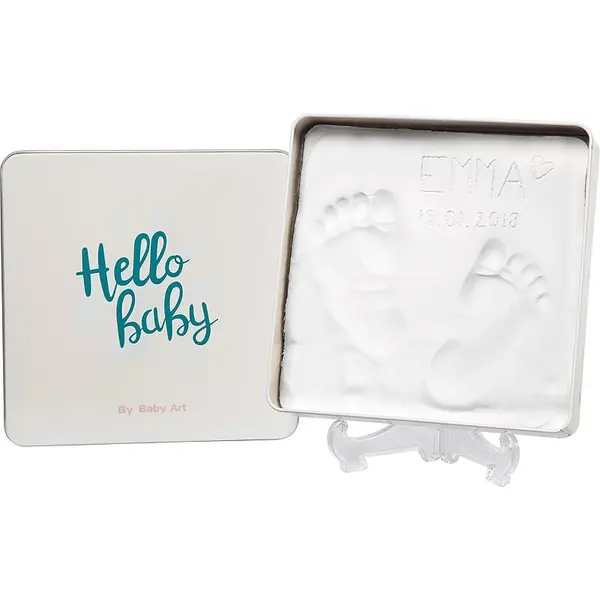 Baby Art Baby Art Magic Box Square Essentials set za odtis dojenčkovih dlani in stopal 1 kos