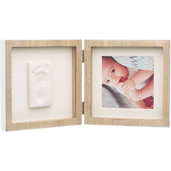 Baby Art Baby Art Square Frame set za odtis dojenčkovih dlani in stopal Wooden 1 kos