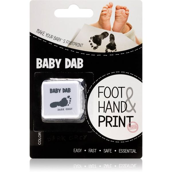 Baby Dab Baby Dab Foot & Hand Print Grey barva za otroške odtise