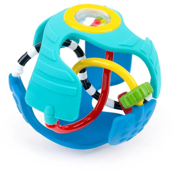 Baby Einstein Baby Einstein Rattle & Sense™ senzorična žogica z grizljajočim delom 3m+ 1 kos
