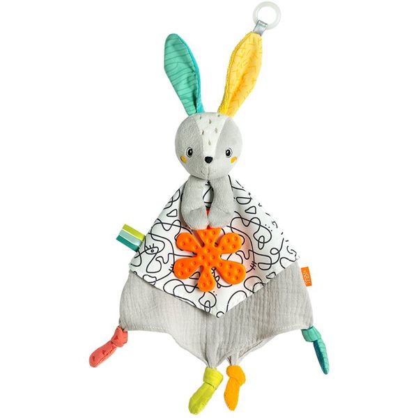 BABY FEHN BABY FEHN DoBabyDoo Activity Comforter Rabbit ninica z grizljajočim delom 1 kos