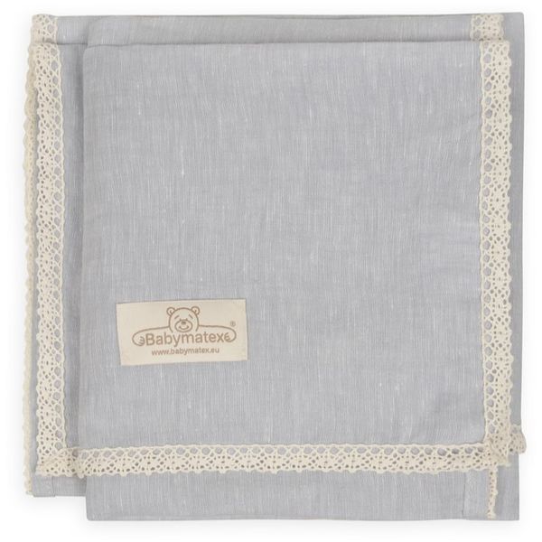 Babymatex Babymatex Linen odeja za otroke Grey 75x100 cm