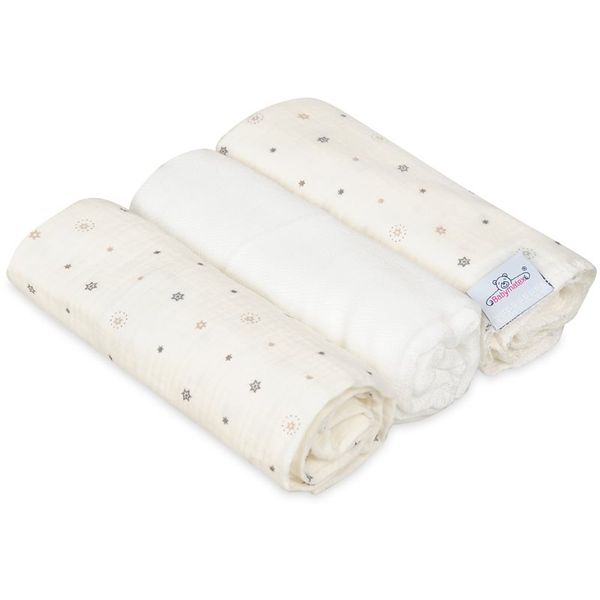 Babymatex Babymatex Muslin Design krpa Snow 3 kos