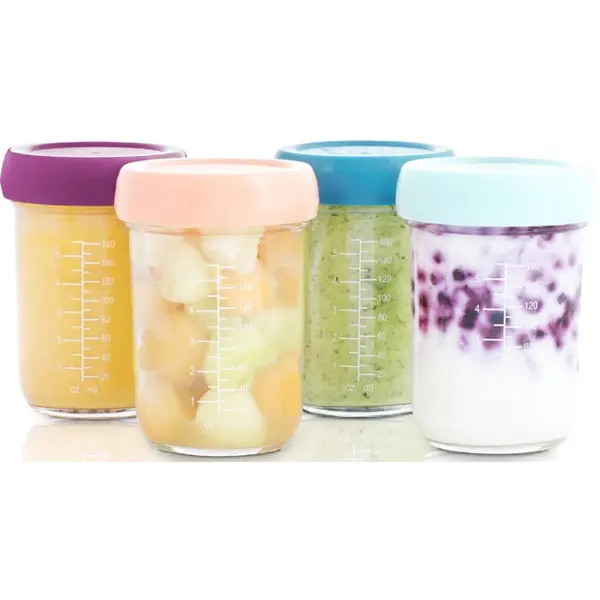 Babymoov Babymoov Bowls Glass skledica s pokrovčkom Glass 4x220 ml