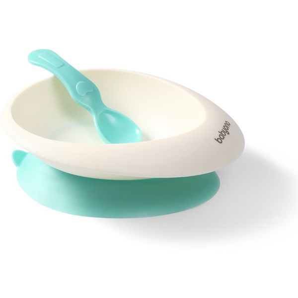 BabyOno BabyOno Be Active Bowl with a Spoon jedilni set Mint 6 m+ 1 kos