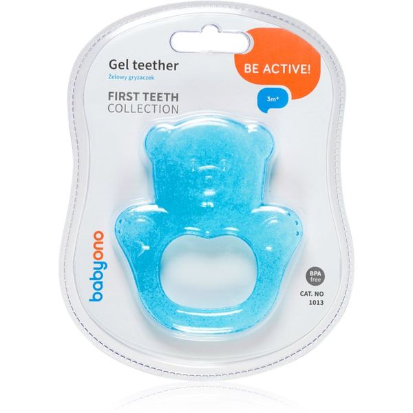 BabyOno BabyOno Be Active Gel Teether grizalo Blue Bear 1 kos