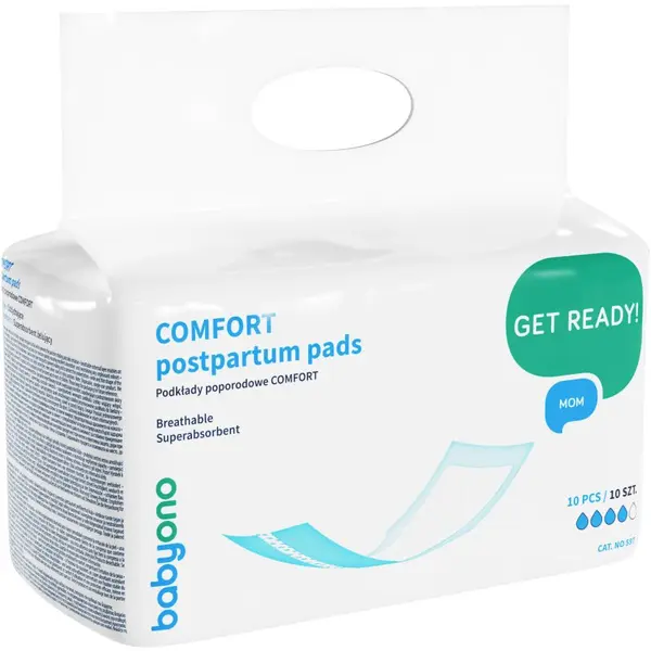 BabyOno BabyOno Get Ready Mom poporodni vložki Comfort 10 kos