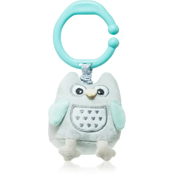 BabyOno BabyOno Have Fun Musical Toy for Children kontrastna viseča igrača z melodijo Owl Sofia Blue 1 kos