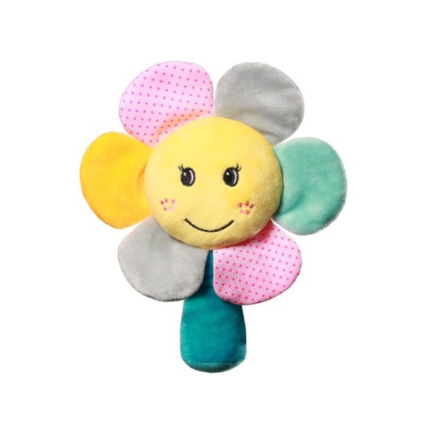 BabyOno BabyOno Have Fun Velour Rattle ropotuljica Rainbow Flower 1 kos