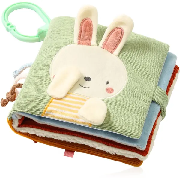 BabyOno BabyOno Reversible Sensory Cloth Book 0m+ kontrastna izobraževalna knjiga Nature 1 kos