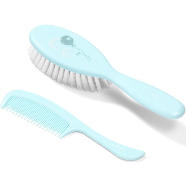 BabyOno BabyOno Take Care Hairbrush and Comb II set Mint(za otroke od rojstva)