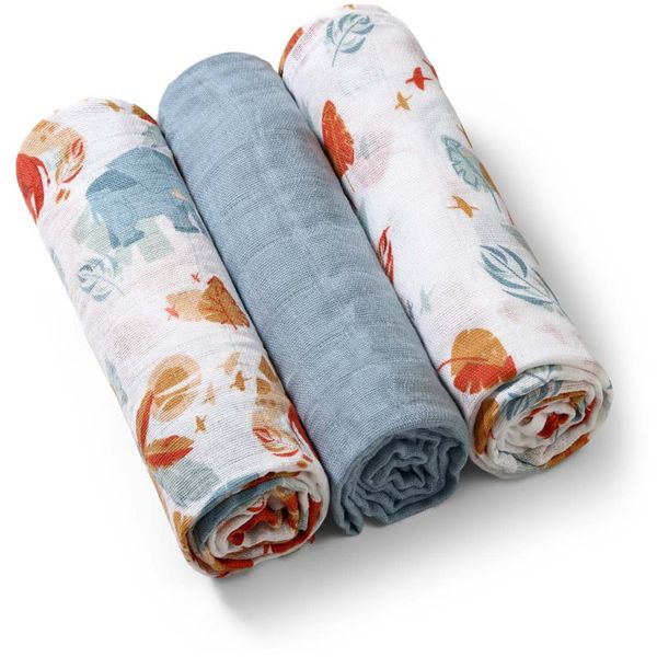 BabyOno BabyOno Take Care Muslin Diapers plenice iz blaga Blue 3 kos