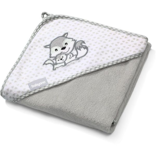 BabyOno BabyOno Towel Bamboo brisača iz bambusa Grey 76x76 cm