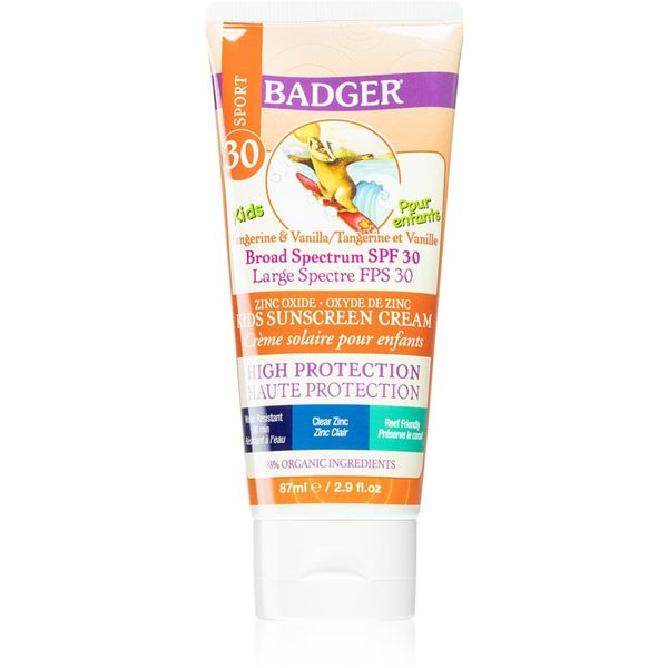 Badger Badger Sun krema za otroke za sončenje SPF 30 87 ml