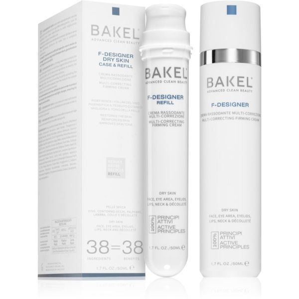 Bakel Bakel F-Designer Dry Skin Case & Refill učvrstitvena krema za suho kožo + nadomestno polnilo 50 ml