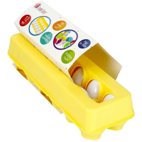 Bam-Bam Bam-Bam Egg Shape Sorter Set aktivnostna vstavljanka 18m+ 10 kos
