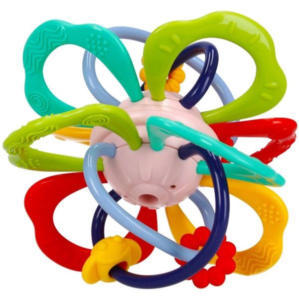 Bam-Bam Bam-Bam Sensory Ball grizalo z ropotuljico 6m+ 1 kos