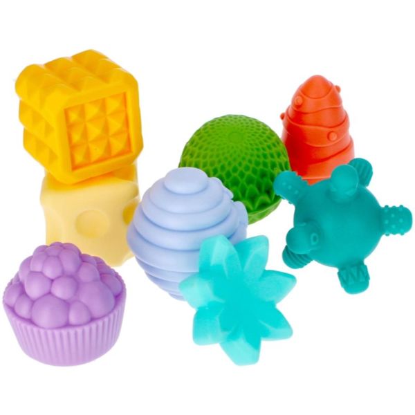 Bam-Bam Bam-Bam Set of Textured Toys aktivnostna igrača 6m+ 8 kos