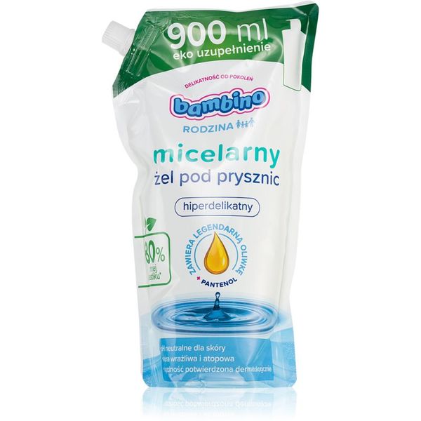 Bambino Bambino Family Refill Micellar micelarni gel za prhanje nadomestno polnilo 900 ml