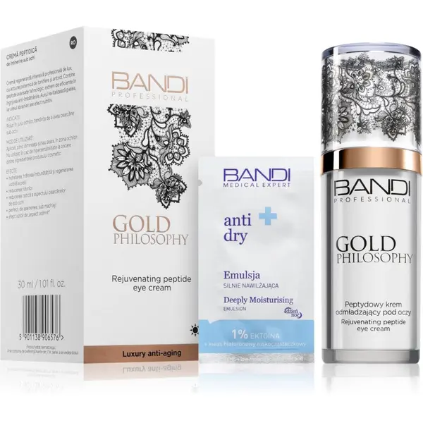 BANDI Cosmetics BANDI Cosmetics Gold Philosophy krema za predel okoli oči s peptidi 30 ml