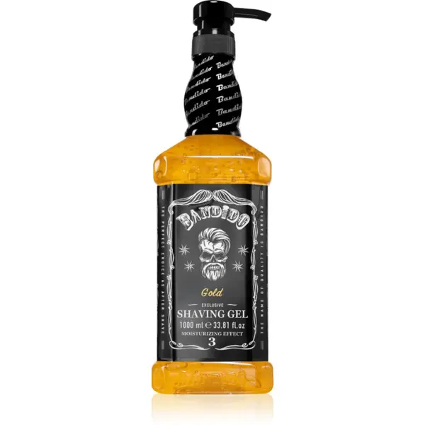 BANDIDO BANDIDO Shaving Gel gel za britje odtenek Gold Exclusive 1000 ml