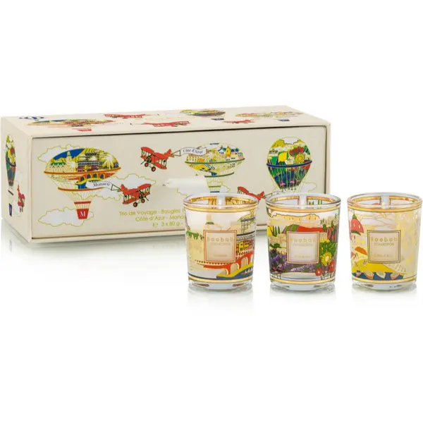 Baobab Collection Baobab Collection Trio Travel Candles dišeča sveča darilni set