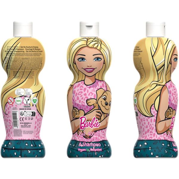 Barbie Barbie 2in1 nežni gel za prhanje in šampon za otroke 400 ml