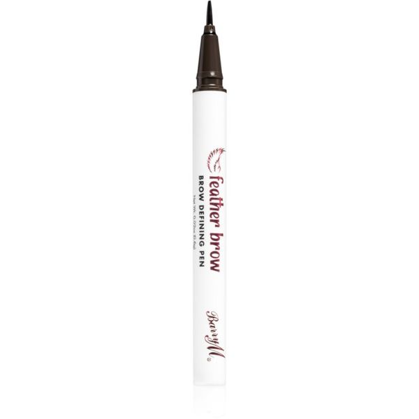 Barry M Barry M Feather Brow Defining Pen tekoče črtalo za obrvi odtenek Dark 0,6 g