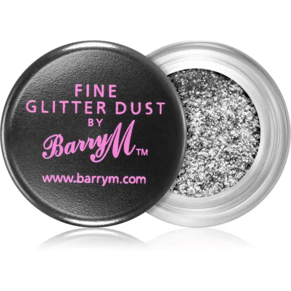 Barry M Barry M Fine Glitter Dust bleščeča senčila za oči odtenek Silver 10 g