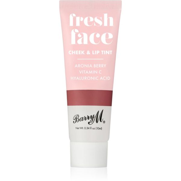 Barry M Barry M Fresh Face večnamensko ličilo za ustnice in lica odtenek Deep Rose 10 ml