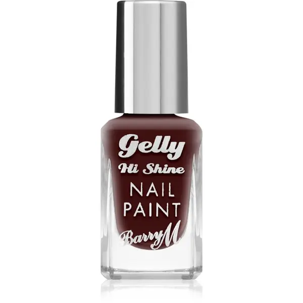 Barry M Barry M Gelly Hi Shine lak za nohte odtenek Black Cherry 10 ml