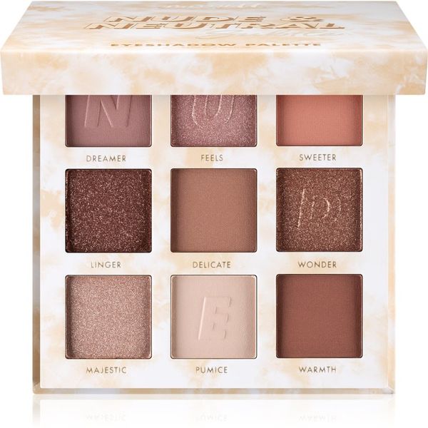 Barry M Barry M Nude & Neutral paleta senčil za oči odtenek Light/Medium 18 g