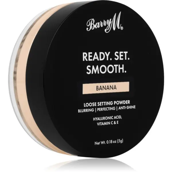 Barry M Barry M Ready Set Smooth matirajoč puder v prahu odtenek Banana 5 g