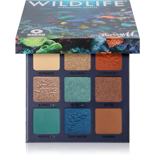 Barry M Barry M Wildlife Ocean paleta senčil za oči 10,8 g