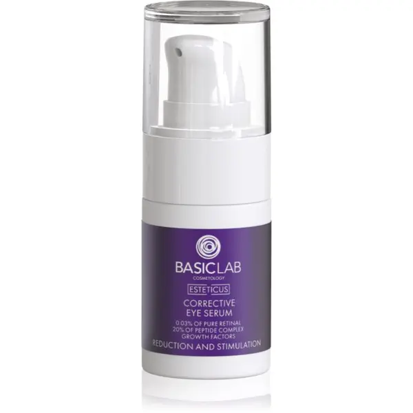 BasicLab BasicLab Cosmetology Esteticus pomlajevalni serum za predel okoli oči za učvrstitev obraza 15 ml