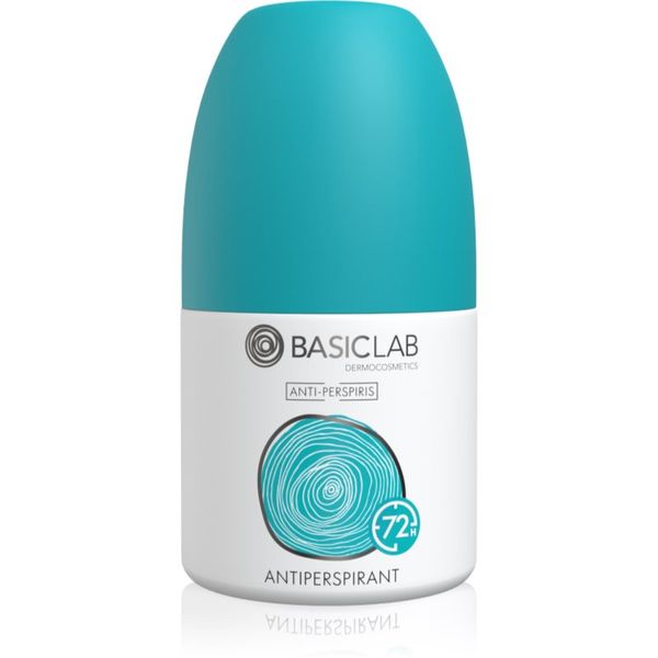 BasicLab BasicLab Dermocosmetics Anti-Perspiris antiperspirant roll-on proti prekomernemu potenju 72 ur 60 ml