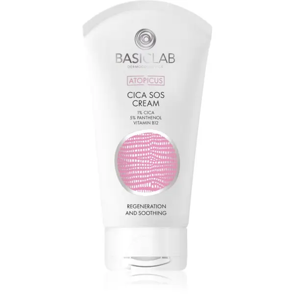 BasicLab BasicLab Dermocosmetics Atopicus SOS krema za občutljivo kožo, nagnjeno k rdečici 75 ml