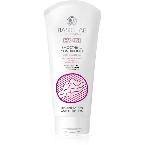 BasicLab BasicLab Dermocosmetics Capillus balzam za glajenje las za neobvladljive lase 100 ml