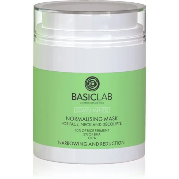 BasicLab BasicLab Dermocosmetics Complementis maska za normalizacijo kože za mastno in mešano kožo 50 ml