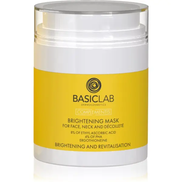 BasicLab BasicLab Dermocosmetics Complementis posvetlitvena maska za nepoenoteno kožo brez sijaja 50 ml