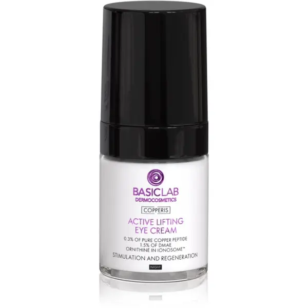 BasicLab BasicLab Dermocosmetics Copperis lifting krema za predel okoli oči za noč 18 ml