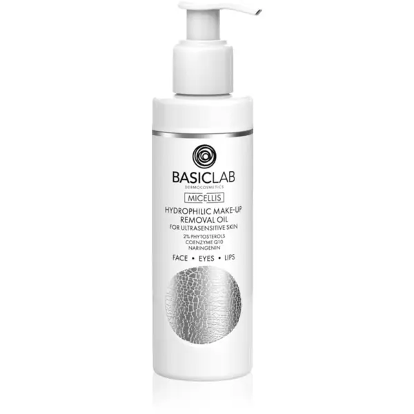 BasicLab BasicLab Dermocosmetics Micellis čistilno olje za odstranjevanje ličil za zelo občutljivo kožo 200 ml