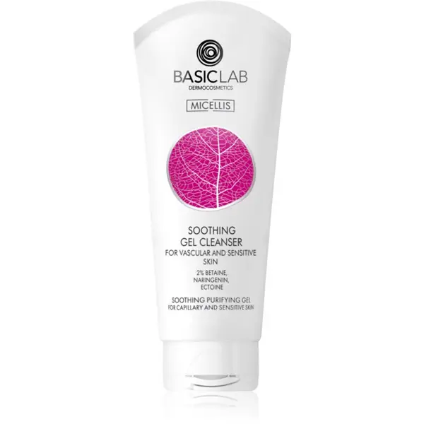 BasicLab BasicLab Dermocosmetics Micellis pomirjevalni čistilni gel za občutljivo in pordelo kožo 100 ml