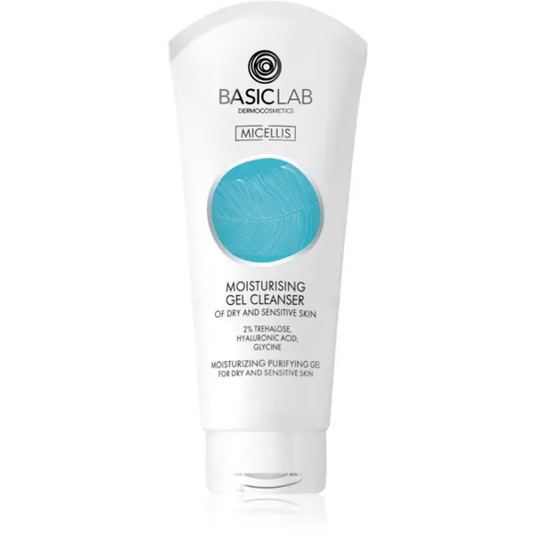 BasicLab BasicLab Dermocosmetics Micellis vlažilni čistilni gel za suho in občutljivo kožo 100 ml
