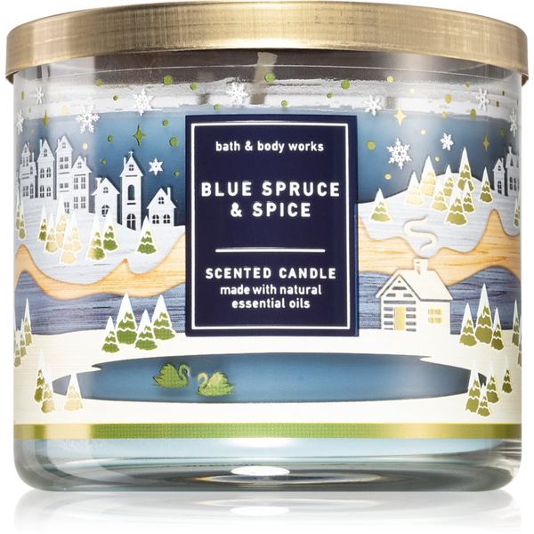 Bath & Body Works Bath & Body Works Blue Spruce & Spice dišeča sveča 411 g