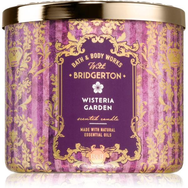 Bath & Body Works Bath & Body Works Bridgerton Wisteria Garden dišeča sveča 411 g