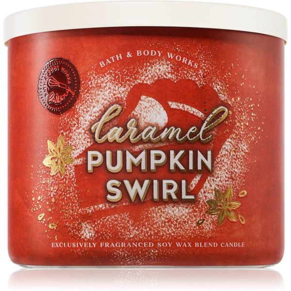 Bath & Body Works Bath & Body Works Caramel Pumpkin Swirl dišeča sveča 411 g