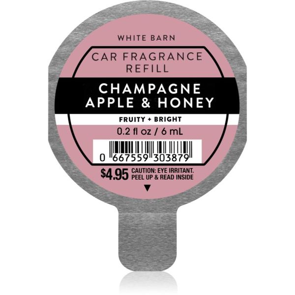 Bath & Body Works Bath & Body Works Champagne Apple & Honey dišava za avto nadomestno polnilo 6 ml