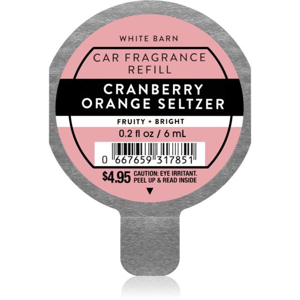 Bath & Body Works Bath & Body Works Cranberry Orange Seltzer dišava za avto nadomestno polnilo 6 ml