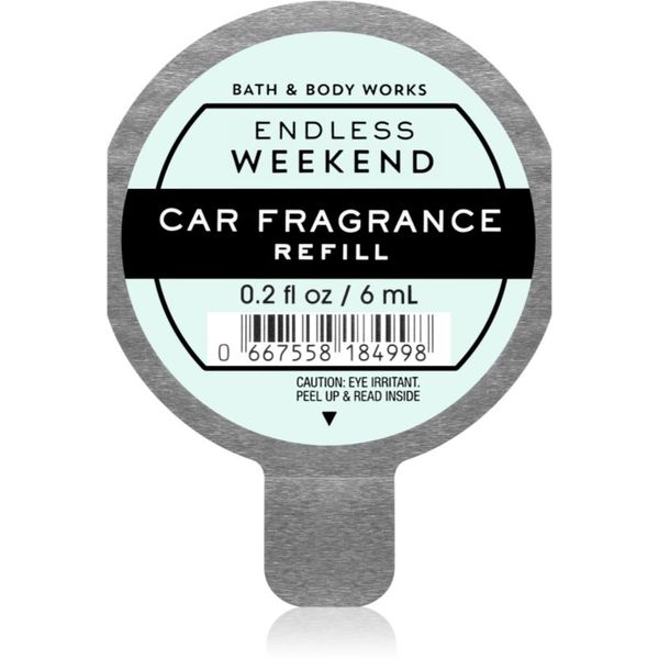 Bath & Body Works Bath & Body Works Endless Weekend dišava za avto nadomestno polnilo 6 ml